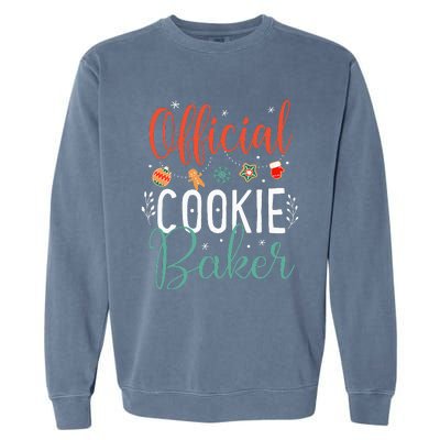 Cookie Baker Funny Christmas Couples Matching Garment-Dyed Sweatshirt