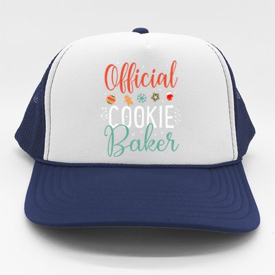 Cookie Baker Funny Christmas Couples Matching Trucker Hat