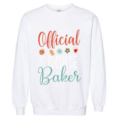 Cookie Baker Funny Christmas Couples Matching Garment-Dyed Sweatshirt