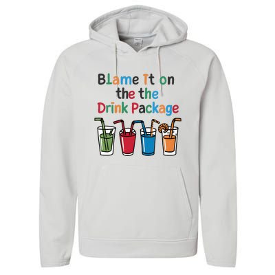 Cruise Booze Funny Summer Drink Package Cool Performance Fleece Hoodie