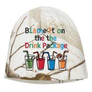 Cruise Booze Funny Summer Drink Package Cool Kati - Camo Knit Beanie