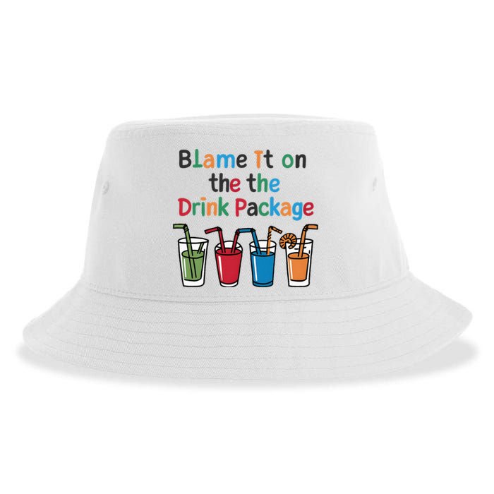 Cruise Booze Funny Summer Drink Package Cool Sustainable Bucket Hat