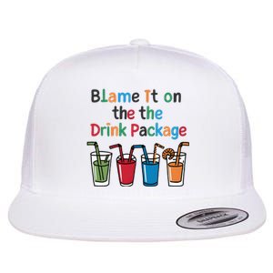 Cruise Booze Funny Summer Drink Package Cool Flat Bill Trucker Hat