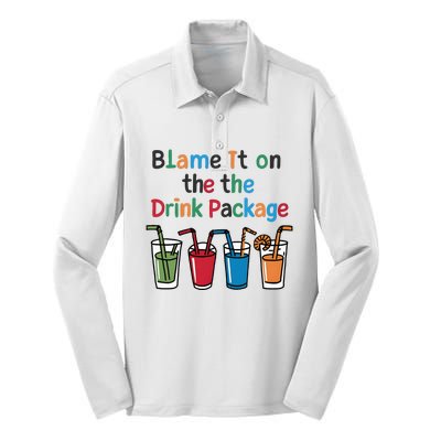 Cruise Booze Funny Summer Drink Package Cool Silk Touch Performance Long Sleeve Polo