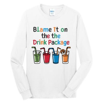 Cruise Booze Funny Summer Drink Package Cool Tall Long Sleeve T-Shirt