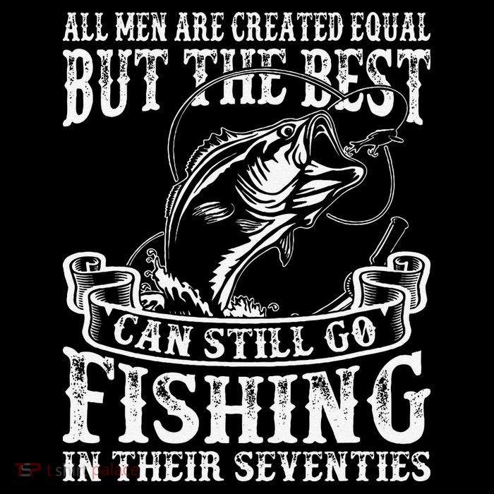 Cute Birthday Fishing All Equal Fishing In The Seventies Kids T-Shirt