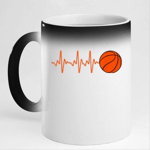 Cool Basketball For Men Women Player Coach Team Sports Lover 11oz Black Color Changing Mug