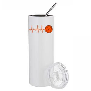 Cool Basketball For Men Women Player Coach Team Sports Lover Stainless Steel Tumbler