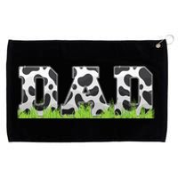 Cow Birthday Family Matching Fathers Day Dad cow print Grommeted Golf Towel