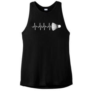 Cool Badminton For Men Women Shuttlecock Sports Team Player Ladies PosiCharge Tri-Blend Wicking Tank