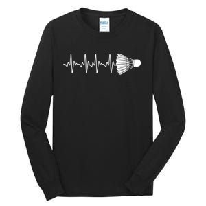 Cool Badminton For Men Women Shuttlecock Sports Team Player Tall Long Sleeve T-Shirt