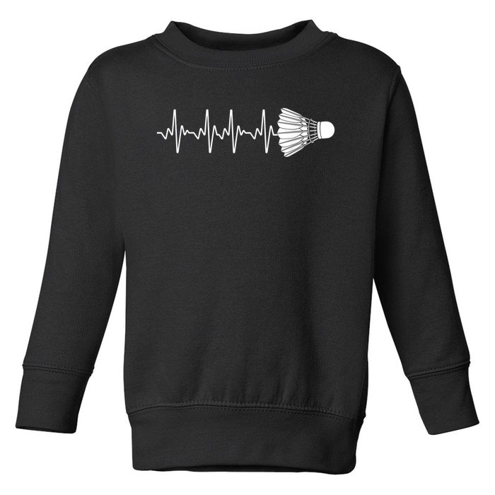 Cool Badminton For Men Women Shuttlecock Sports Team Player Toddler Sweatshirt