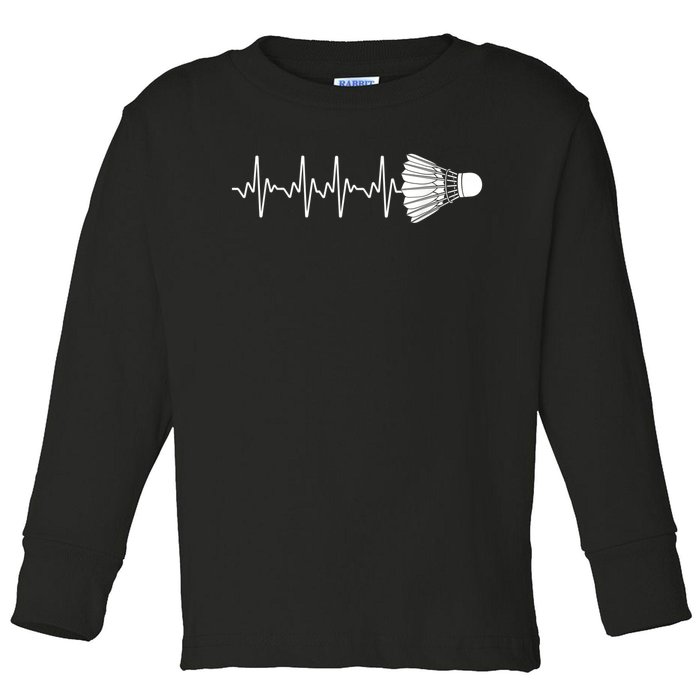 Cool Badminton For Men Women Shuttlecock Sports Team Player Toddler Long Sleeve Shirt