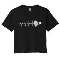 Cool Badminton For Men Women Shuttlecock Sports Team Player Women's Crop Top Tee