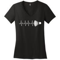 Cool Badminton For Men Women Shuttlecock Sports Team Player Women's V-Neck T-Shirt