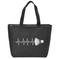 Cool Badminton For Men Women Shuttlecock Sports Team Player Zip Tote Bag