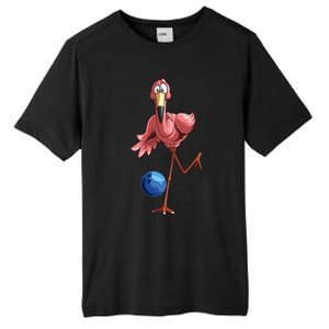 Cool Bowling Flamingo Funny Shorebirds Lover Player Gift Tall Fusion ChromaSoft Performance T-Shirt