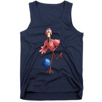 Cool Bowling Flamingo Funny Shorebirds Lover Player Gift Tank Top