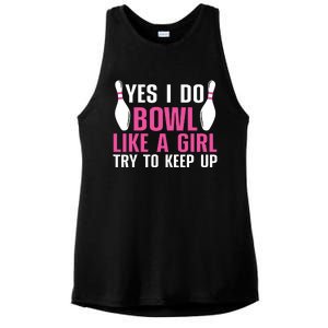 Cute Bowling For Women Bowler Spare Me Ladies Bowling Ladies PosiCharge Tri-Blend Wicking Tank