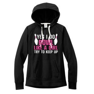 Cute Bowling For Women Bowler Spare Me Ladies Bowling Women's Fleece Hoodie