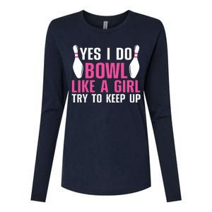 Cute Bowling For Women Bowler Spare Me Ladies Bowling Womens Cotton Relaxed Long Sleeve T-Shirt