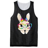 Cute Bunny Face Tie Dye Glasses Easter Day Mesh Reversible Basketball Jersey Tank