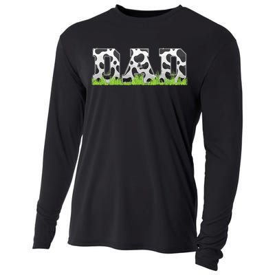 Cow Birthday Family Matching gift Fathers Day Cooling Performance Long Sleeve Crew