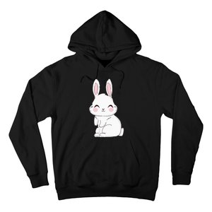 Cute Bunny Face Tie Dye Glasses Easter Day Hoodie