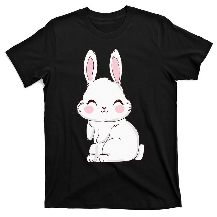 Cute Bunny Face Tie Dye Glasses Easter Day T-Shirt