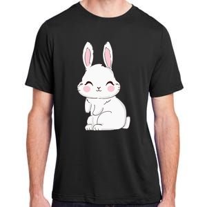 Cute Bunny Face Tie Dye Glasses Easter Day Adult ChromaSoft Performance T-Shirt