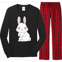 Cute Bunny Face Tie Dye Glasses Easter Day Long Sleeve Pajama Set