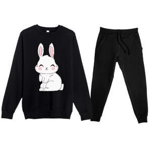 Cute Bunny Face Tie Dye Glasses Easter Day Premium Crewneck Sweatsuit Set