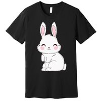 Cute Bunny Face Tie Dye Glasses Easter Day Premium T-Shirt