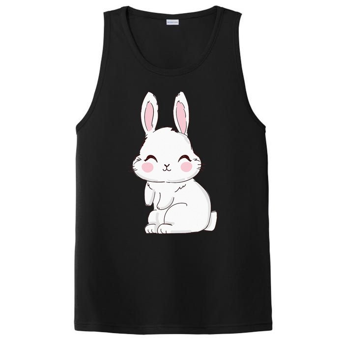 Cute Bunny Face Tie Dye Glasses Easter Day PosiCharge Competitor Tank