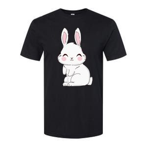 Cute Bunny Face Tie Dye Glasses Easter Day Softstyle CVC T-Shirt