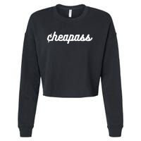 Cheapass Budget Friendly Penny Pincher Thifty Cheap Funny Cropped Pullover Crew