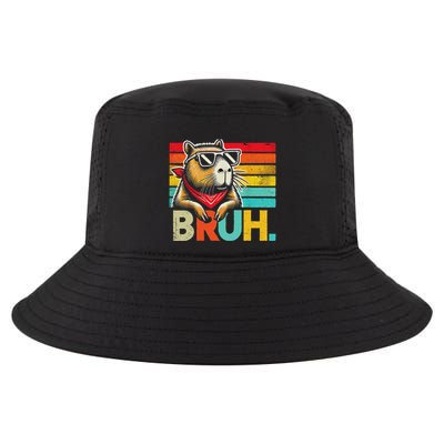 Capybara Bruh Funny Graphic Funny Capybara Cool Comfort Performance Bucket Hat