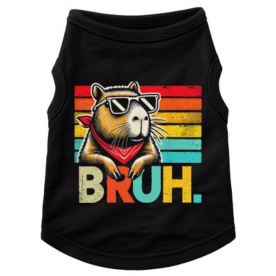 Capybara Bruh Funny Graphic Funny Capybara Doggie Tank