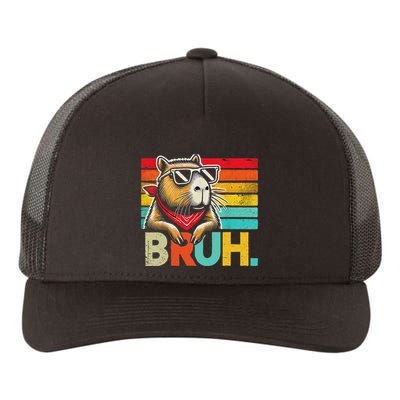 Capybara Bruh Funny Graphic Funny Capybara Yupoong Adult 5-Panel Trucker Hat