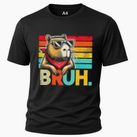 Capybara Bruh Funny Graphic Funny Capybara Performance Shirt