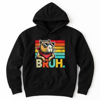 Capybara Bruh Funny Graphic Funny Capybara Hoodie