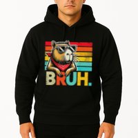 Capybara Bruh Funny Graphic Funny Capybara Hoodie