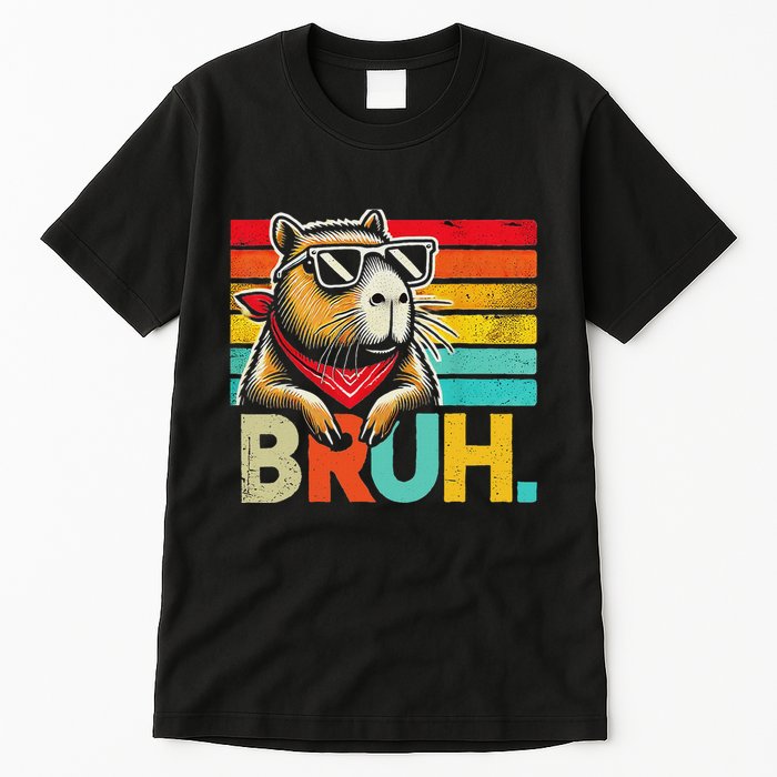 Capybara Bruh Funny Graphic Funny Capybara Tall T-Shirt