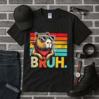 Capybara Bruh Funny Graphic Funny Capybara Tall T-Shirt
