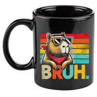 Capybara Bruh Funny Graphic Funny Capybara 11oz C Handle Ceramic Mug