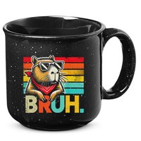 Capybara Bruh Funny Graphic Funny Capybara 15oz Campfire Ceramic Mug
