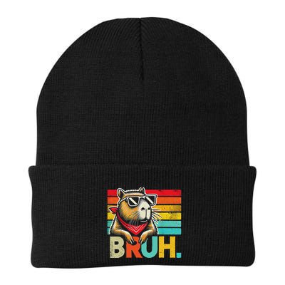 Capybara Bruh Funny Graphic Funny Capybara Beanie