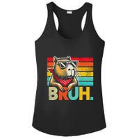 Capybara Bruh Funny Graphic Funny Capybara Ladies PosiCharge Competitor Racerback Tank