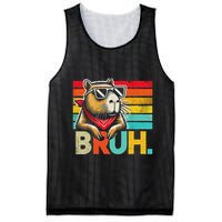 Capybara Bruh Funny Graphic Funny Capybara Mesh Reversible Basketball Jersey Tank