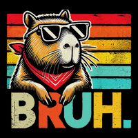 Capybara Bruh Funny Graphic Funny Capybara Cooling Performance Long Sleeve Crew